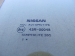 Стекло двери задней правой для Nissan X-Trail (T31) 2007-2014, OEM 82300-JG00E - вид 2 (фото)