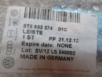 Накладка порога для Audi A5/S5 2007-2016, OEM 8T885337401C - вид 3 (фото)