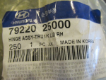 Петля крышки багажника для Hyundai Accent II (+ТАГАЗ) 2000-2012, OEM 7922025000 - вид 3 (фото)