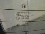 Стекло заднее для Honda Accord VIII 2008>, OEM 73211TL0E41 - вид 3 (фото)