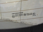 Стекло заднее для Mazda 3 (BK) 2003-2009, OEM BN8V63930B - вид 4 (фото)