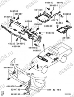 Дефлектор для Mitsubishi L200 2006-2016, OEM 5211A075 - вид 3 (фото)