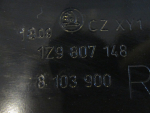 Кронштейн заднего бампера для Skoda Octavia II (A5 1Z) 2004-2013, OEM 1Z9807148 - вид 3 (фото)