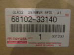 Стекло двери передней левой для Toyota Camry CV3 2001-2006, OEM 6810233140 - вид 4 (фото)