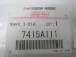 Эмблема для Mitsubishi ASX 2010>, OEM 7415A111 - вид 3 (фото)