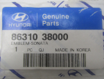 Эмблема для Hyundai Sonata V 1998-2001, OEM 8631038000 - вид 4 (фото)