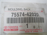 Молдинг заднего стекла для Toyota RAV 4 2006-2013, OEM 7557442020 - вид 3 (фото)