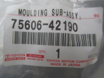 Накладка крыла заднего  левого для Toyota RAV 4 2013-2019, OEM 7560642190 - вид 4 (фото)