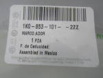 Накладка на решетку радиатора для Volkswagen Jetta 2006-2011, OEM 1K08531012ZZ - вид 5 (фото)
