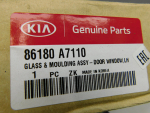 Стекло кузовное глухое левое для Kia Cerato 2013-2018, OEM 86180A7110 - вид 4 (фото)