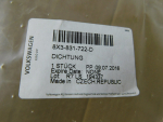 Уплотнитель двери для Audi A1 2010-2018, OEM 8X3831722D - вид 2 (фото)