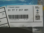 Накладка на порог для Mini F56 2013>, OEM 51777317401 - вид 3 (фото)