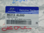 Эмблема для Hyundai Solaris 2010-2017, OEM 863134L000 - вид 2 (фото)