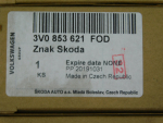 Эмблема для Skoda Rapid 2013-2020, OEM 3V0853621A - вид 3 (фото)