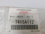 Эмблема для Mitsubishi Lancer 2007>, OEM 7415A112 - вид 2 (фото)