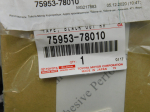 Наклейка для Lexus NX 200 2014>, OEM 7595378010 - вид 2 (фото)