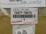 Наклейка для Lexus NX 200 2014>, OEM 7597778010 - вид 2 (фото)