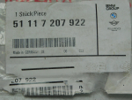 Крепление датчика парковки для BMW 5-серия F10/F11 2009>, OEM 51117207922 - вид 3 (фото)