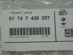 Заглушка для BMW X5 G05 2018>, OEM 51747428257 - вид 3 (фото)