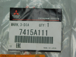 Эмблема для Mitsubishi ASX 2010>, OEM 7415A111 - вид 3 (фото)