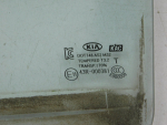 Стекло двери задней левой для Kia Soul 2014-2019, OEM 83410B2010 - вид 3 (фото)