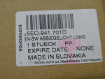 Фара противотуманная левая для Skoda Octavia III (A7) 2013-2020, OEM 5E0941701D - вид 4 (фото)